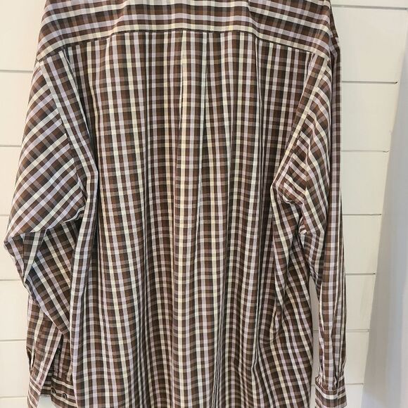 Burberry Men's plaid button down - Picture 6 of 8